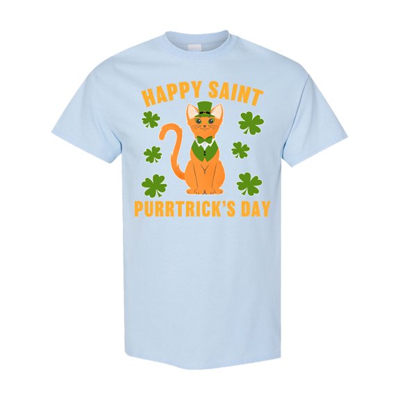 Inktastic St. Patrick's Day Happy Saint Purrtrick's Day T-Shirt