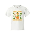 thumbnail image 1 of Inktastic St. Patrick's Day Happy Saint Purrtrick's Day Youth T-Shirt, 1 of 5