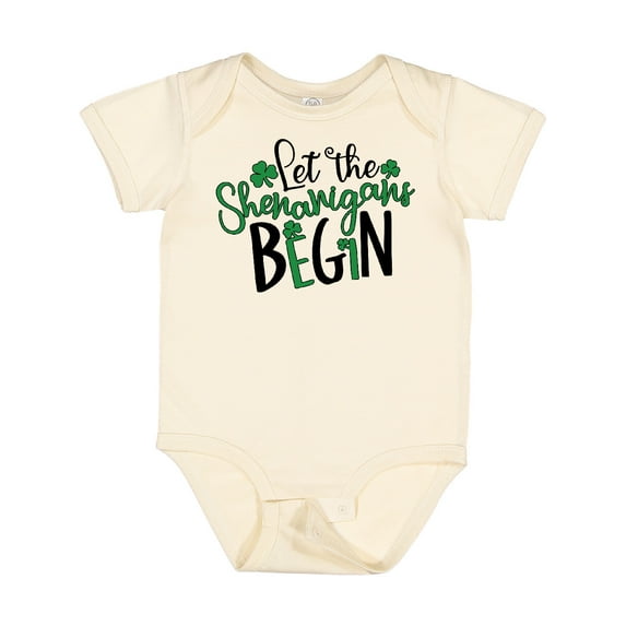 Inktastic St. Patrick's Day Let the Shenanigans Begin Boys or Girls Baby Bodysuit