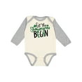 thumbnail image 1 of Inktastic St. Patrick's Day Let the Shenanigans Begin Boys or Girls Long Sleeve Baby Bodysuit, 1 of 5