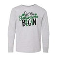 thumbnail image 1 of Inktastic St. Patrick's Day Let the Shenanigans Begin Long Sleeve Youth T-Shirt, 1 of 5