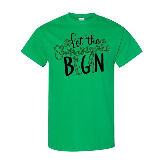 Inktastic St. Patrick's Day Let the Shenanigans Begin T-Shirt