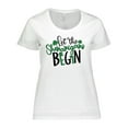 thumbnail image 1 of Inktastic St. Patrick's Day Let the Shenanigans Begin Women's Plus Size T-Shirt, 1 of 5