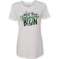 thumbnail image 1 of Inktastic St. Patrick's Day Let the Shenanigans Begin Women's T-Shirt, 1 of 5