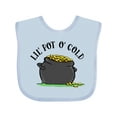 thumbnail image 1 of Inktastic St. Patrick's Day Lil' Pot of Gold Boys or Girls Baby Bib, 1 of 4