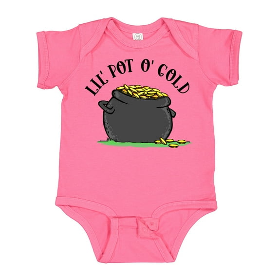 Inktastic St. Patrick's Day Lil' Pot of Gold Boys or Girls Baby Bodysuit