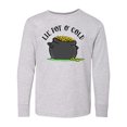thumbnail image 1 of Inktastic St. Patrick's Day Lil' Pot of Gold Long Sleeve Youth T-Shirt, 1 of 5