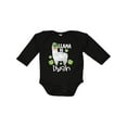 thumbnail image 1 of Inktastic St. Patrick's Day Llama Be Irish with Green Shamrocks Boys or Girls Long Sleeve Baby Bodysuit, 1 of 5