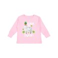 thumbnail image 1 of Inktastic St. Patrick's Day Llama Be Irish with Green Shamrocks Boys or Girls Long Sleeve Toddler T-Shirt, 1 of 5