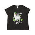 thumbnail image 1 of Inktastic St. Patrick's Day Llama Be Irish with Green Shamrocks Women's Plus Size T-Shirt, 1 of 5