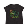 thumbnail image 1 of Inktastic St. Patrick's Day Not Lucky Just Blessed with Clover Women's Plus Size T-Shirt, 1 of 5