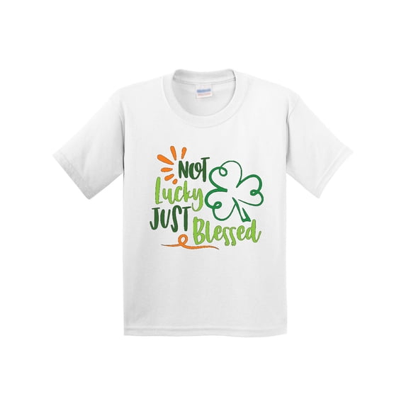 Inktastic St. Patrick's Day Not Lucky Just Blessed with Clover Youth T-Shirt