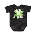 thumbnail image 1 of Inktastic St. Patrick's Day Pinches Get Stitches Boys or Girls Baby Bodysuit, 1 of 5