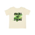 thumbnail image 1 of Inktastic St. Patrick's Day Pinches Get Stitches Shamrocks Boys or Girls Baby T-Shirt, 1 of 5