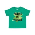 thumbnail image 1 of Inktastic St. Patrick's Day Pinches Get Stitches Shamrocks Boys or Girls Toddler T-Shirt, 1 of 5