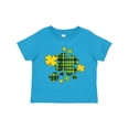 thumbnail image 1 of Inktastic St. Patrick's Day Plaid Green and Yellow Shamrocks Boys or Girls Toddler T-Shirt, 1 of 5