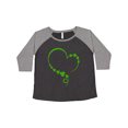 thumbnail image 1 of Inktastic St. Patrick's Day Shamrock Heart Women's Plus Size T-Shirt, 1 of 5