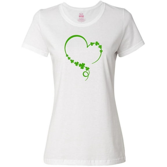 Inktastic St. Patrick's Day Shamrock Heart Women's T-Shirt