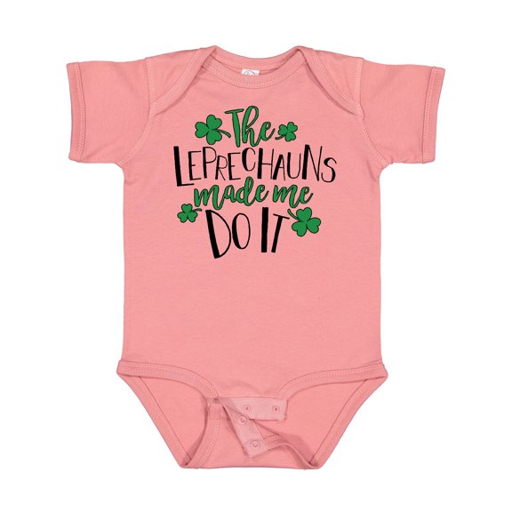 Inktastic St. Patrick's Day the Leprechauns Made Me Do It Boys or Girls Baby Bodysuit
