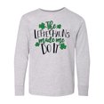 thumbnail image 1 of Inktastic St. Patrick's Day The Leprechauns Made me Do It Long Sleeve Youth T-Shirt, 1 of 5