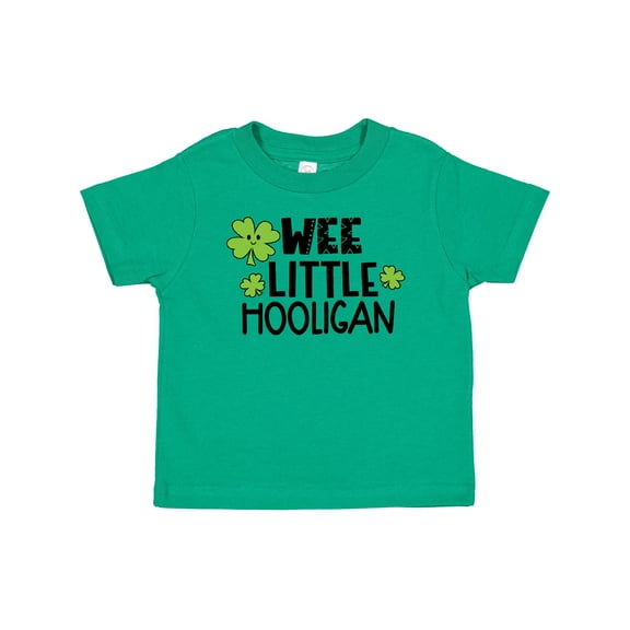 Inktastic St. Patrick's Day Wee Little Hooligan with Clovers Boys or Girls Baby T-Shirt