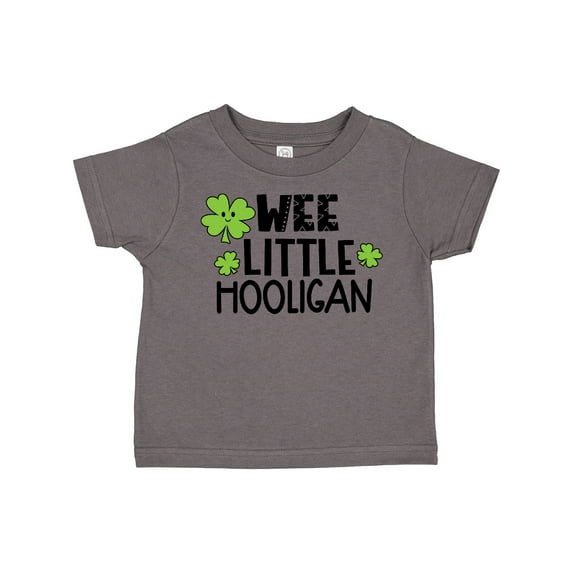 Inktastic St. Patrick's Day Wee Little Hooligan with Clovers Boys or Girls Toddler T-Shirt