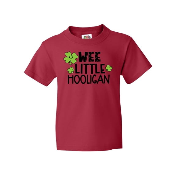Inktastic St. Patrick's Day Wee Little Hooligan with Clovers Youth T-Shirt