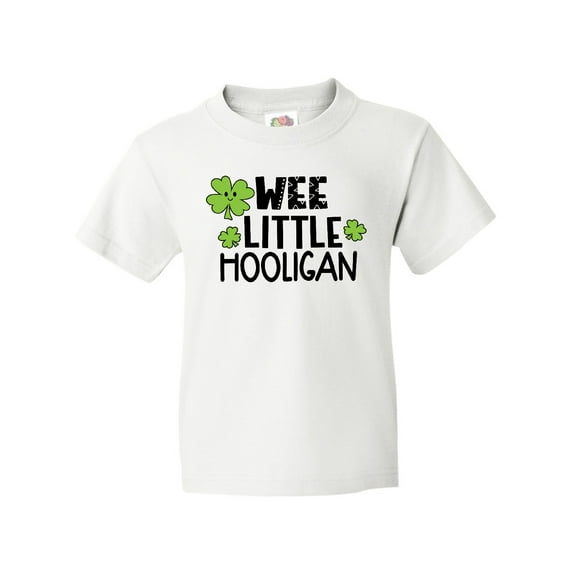 Inktastic St. Patrick's Day Wee Little Hooligan with Clovers Youth T-Shirt