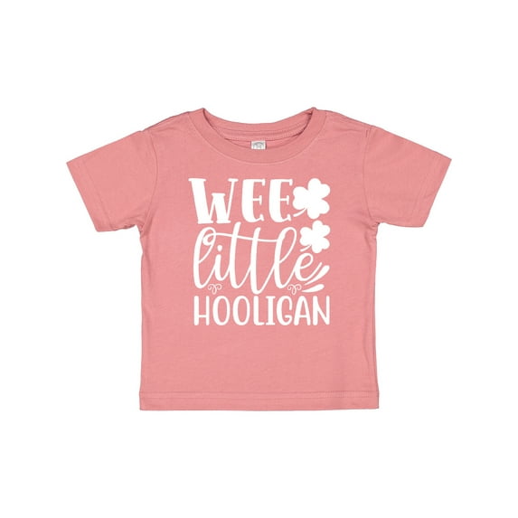 Inktastic St. Patrick's Day Wee Little Hooligan with Shamrocks Boys or Girls Baby T-Shirt