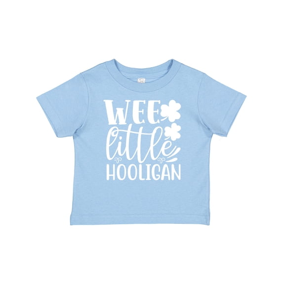 Inktastic St. Patrick's Day Wee Little Hooligan with Shamrocks Boys or Girls Baby T-Shirt