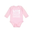 thumbnail image 1 of Inktastic St. Patrick's Day Wee Little Hooligan with Shamrocks Boys or Girls Long Sleeve Baby Bodysuit, 1 of 5