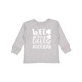 thumbnail image 1 of Inktastic St. Patrick's Day Wee Little Hooligan with Shamrocks Boys or Girls Long Sleeve Toddler T-Shirt, 1 of 4