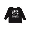 thumbnail image 1 of Inktastic St. Patrick's Day Wee Little Hooligan with Shamrocks Boys or Girls Long Sleeve Toddler T-Shirt, 1 of 5