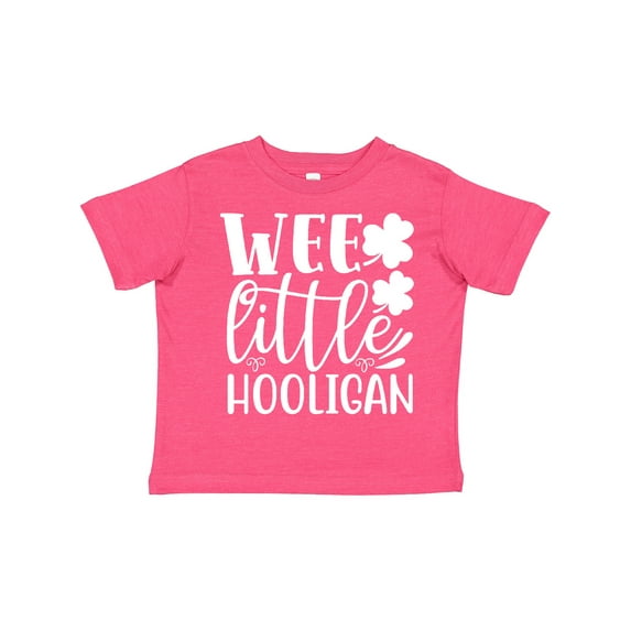 Inktastic St. Patrick's Day Wee Little Hooligan with Shamrocks Boys or Girls Toddler T-Shirt