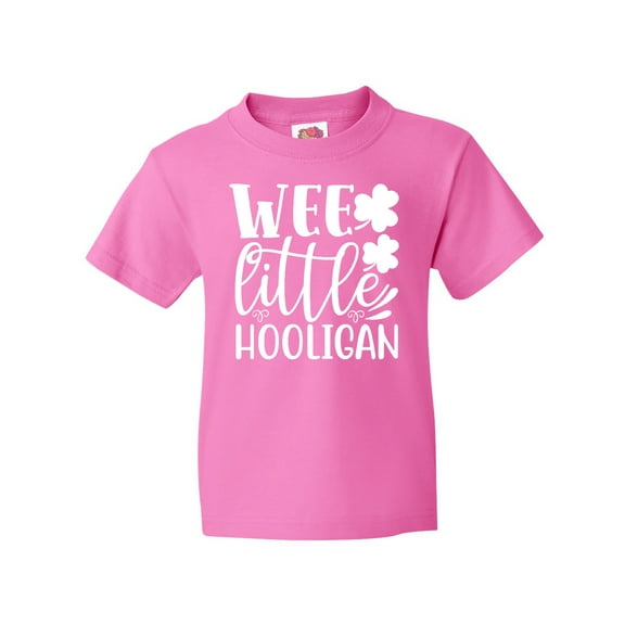 Inktastic St. Patrick's Day Wee Little Hooligan with Shamrocks Youth T-Shirt