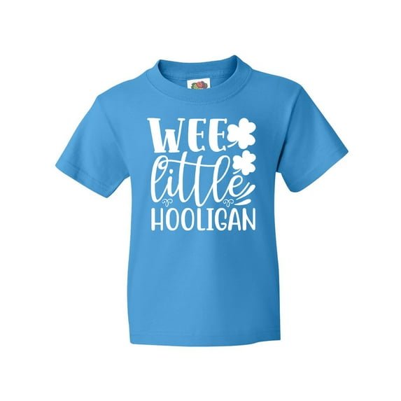 Inktastic St. Patrick's Day Wee Little Hooligan with Shamrocks Youth T-Shirt