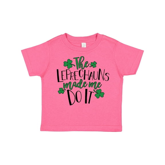 Inktastic St. Patrick's Day the Leprechauns Made Me Do It Boys or Girls Toddler T-Shirt