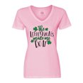 thumbnail image 1 of Inktastic St. Patrick's Day the Leprechauns Made Me Do It Women's V-Neck T-Shirt, 1 of 5