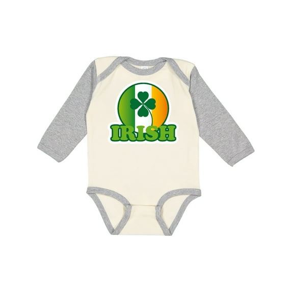 Inktastic St Patricks Day Cute Irish Gift Boys or Girls Long Sleeve Baby Bodysuit