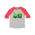 thumbnail image 1 of Inktastic St. Patricks Day Fire Truck in Green with Shamrocks Boys or Girls Toddler T-Shirt, 1 of 5