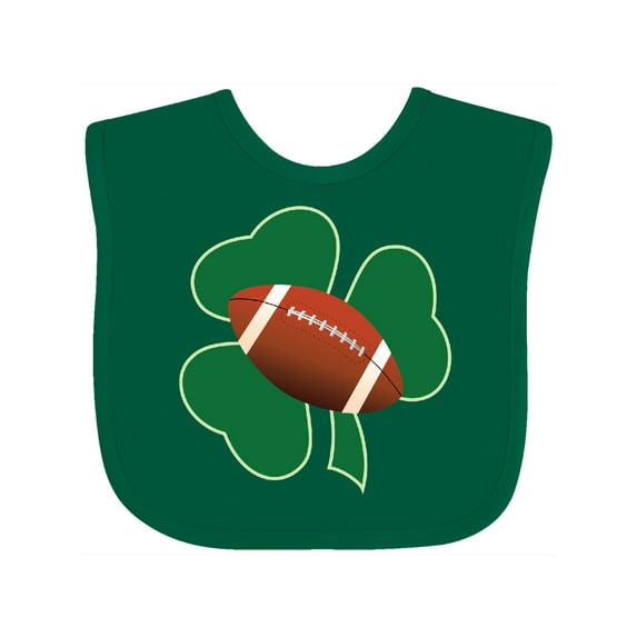 Inktastic St Patricks Day Football Boys or Girls Baby Bib