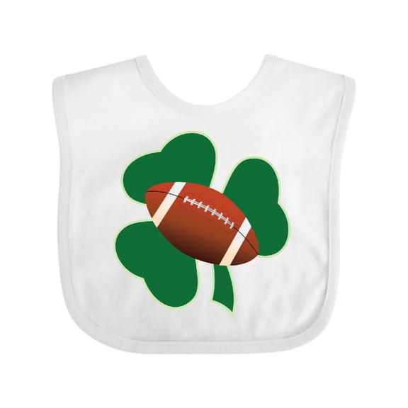 Inktastic St Patricks Day Football Boys or Girls Baby Bib
