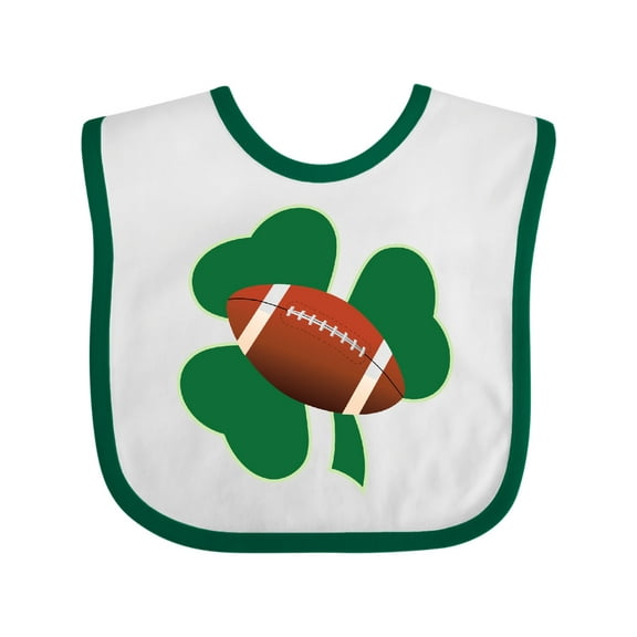 Inktastic St Patricks Day Football Boys or Girls Baby Bib