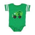 thumbnail image 1 of Inktastic St Patricks Day Irish Clover Dump Truck Childs Boys Baby Bodysuit, 1 of 5