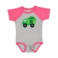 thumbnail image 1 of Inktastic St Patricks Day Irish Clover Dump Truck Childs Boys Baby Bodysuit, 1 of 5