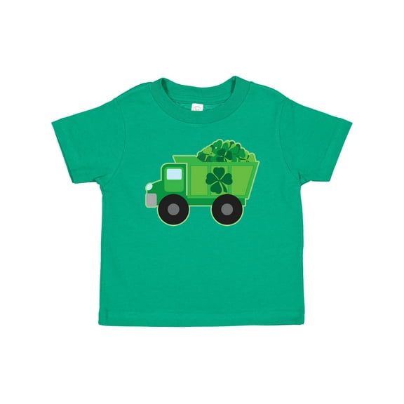 Inktastic St Patricks Day Irish Clover Dump Truck Childs Boys Baby T-Shirt
