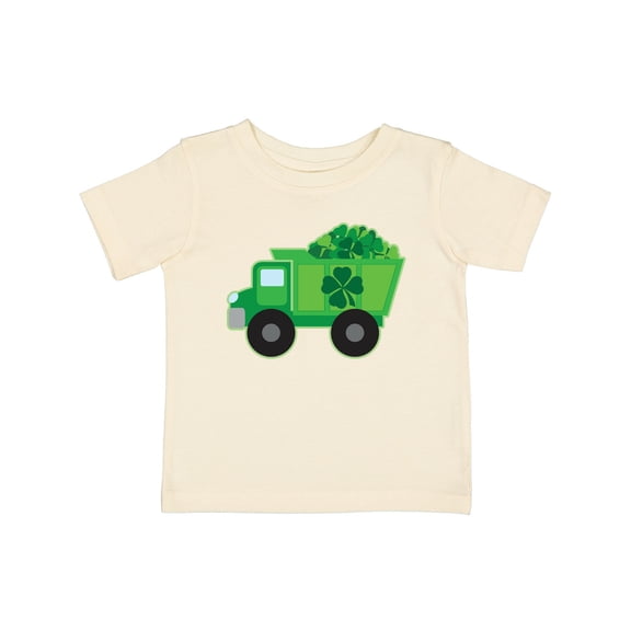 Inktastic St Patricks Day Irish Clover Dump Truck Childs Boys Baby T-Shirt