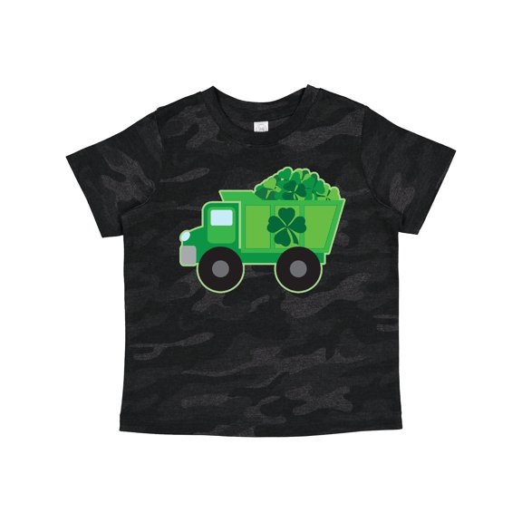 Inktastic St Patricks Day Irish Clover Dump Truck Childs Boys Toddler T-Shirt