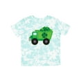 thumbnail image 1 of Inktastic St Patricks Day Irish Clover Dump Truck Childs Boys Toddler T-Shirt, 1 of 5