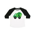 thumbnail image 1 of Inktastic St Patricks Day Irish Clover Dump Truck Childs Boys Toddler T-Shirt, 1 of 5